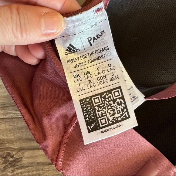 Adidas dusty pink rose athletic workout leggings set size large-2X - Picture 5 of 11